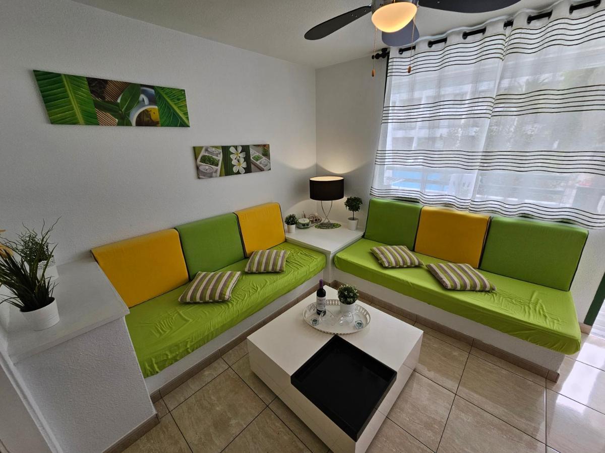 Casa Palmera 3 Only 150 Metres To The Beach, Heated Pool, Wifi, Sat-Tv, Balcony Arona  Zewnętrze zdjęcie